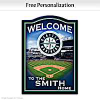 Mariners Wooden Welcome Sign Personalized With Name