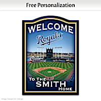 Kansas City Royals Personalized Welcome Sign