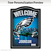 Philadelphia Eagles Personalized Welcome Sign