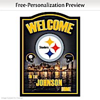 Pittsburgh Steelers Personalized Welcome Sign