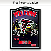 Atlanta Falcons Personalized Welcome Sign