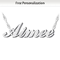 Granddaughter, I Love You Personalized Diamond Necklace