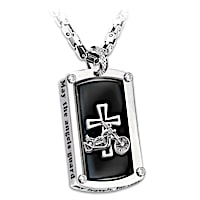 Biker's Blessing Pendant Necklace