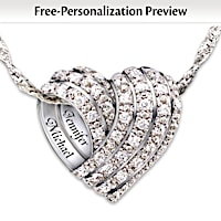 All My Love Personalized Diamond Pendant Necklace