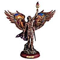 "Uriel: Protector Of Truth" Cold-Cast Bronze Sculpture