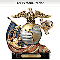 USMC Eagle, Globe And Anchor Personalized Sculpture