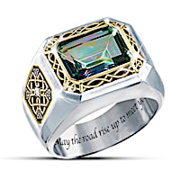 "The Legend Of Ireland" Mystic Topaz Men's Ring