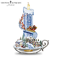 Thomas Kinkade Candle Lights With Music And Floating Glitter