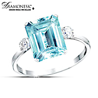 "Aqua Allure" Princess Diana And Meghan Markle Tribute Ring