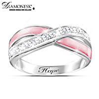 Reflections Of Hope Breast Cancer Support Diamonesk Ring
