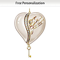 Key To My Heart Personalized Heirloom Ornament