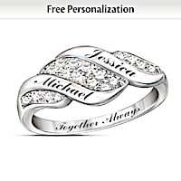 Cascade Of Love Personalized Diamond Ring