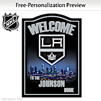 Los Angeles Kings&reg; Personalized Welcome Sign