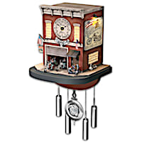 Freedom Choppers Motorcycle Garage Cuckoo Clock