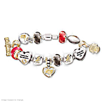 Tampa Bay Buccaneers Charm Bracelet With Crystals