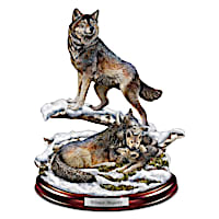 "Winter Majesty" Wolf Den Sculpture
