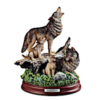 "Spring Serenade" Wolf Pack Sculpture