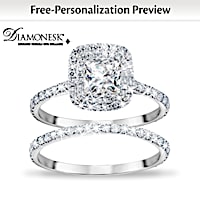 A Love Like No Other Personalized Bridal Ring Set