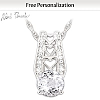 Alfred Durante "One Love" Personalized White Topaz Necklace