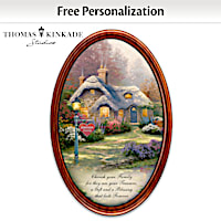 Thomas Kinkade Family Treasures Personalized Collector Plate