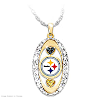 For The Love Of The Game Steelers Pendant Necklace