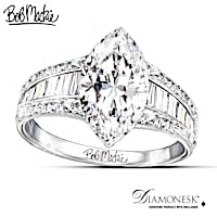 Bob Mackie "Art Deco" 8-Carat Diamonesk Ring
