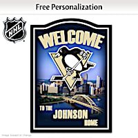 Pittsburgh Penguins&reg; Personalized Welcome Sign