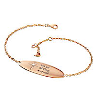 "A Touch Of Heaven" Engraved Copper Healing Bracelet