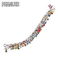 The Ultimate PEANUTS Charm Bracelet With 30 Enameled Charms