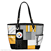 Steelers For The Love Of The Game Tote Bag With Team Logos