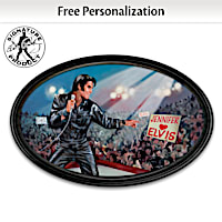 Bruce Emmett Elvis Art Collector Plate With Your Name