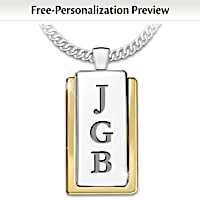 Yesterday, Today, And Forever Personalized Pendant Necklace
