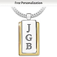 Yesterday, Today, And Forever Personalized Pendant Necklace