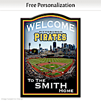 Pirates Wooden Welcome Sign Personalized With Name