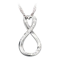 Forever My Daughter Diamond Pendant Necklace