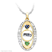 "For The Love Of The Game" Seattle Seahawks Crystal Pendant