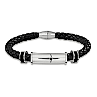 Protection And Strength For My Grandson Men's Bracelet