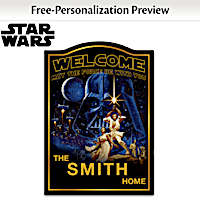 Star Wars Wooden Welcome Sign Personalized With Name