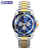 "Pride And Brotherhood" Men's Watch Honors Military Veterans