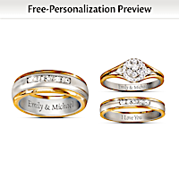 Together Forever Customized His & Hers Diamond Wedding Rings