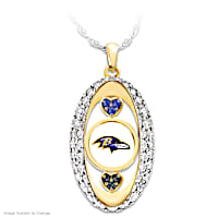 "For The Love Of The Game" Baltimore Ravens Pendant