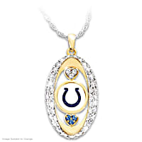 For The Love Of The Game Indianapolis Colts Pendant Necklace