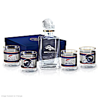 Denver Broncos Decanter Set