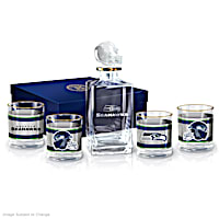 Seattle Seahawks Five-Piece Decanter And Glasses Set
