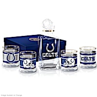 Indianapolis Colts Five-Piece Decanter And Glasses Set