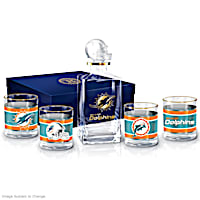 Miami Dolphins Decanter Set