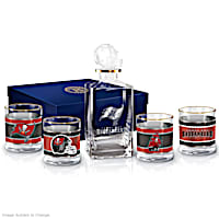 Tampa Bay Buccaneers Five-Piece Decanter And Glasses Set