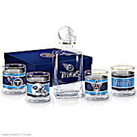 Tennessee Titans Five-Piece Decanter And Glasses Set