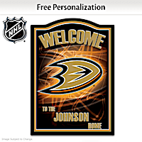 Anaheim Ducks&reg; Welcome Sign Personalized With Name