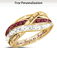 Together In Love Personalized Diamond Ring